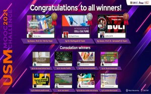 Sekalung Tahniah – Pemenang Hadiah Saguhati USM MOOC CHALLENGE 2021