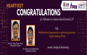 HEARTIEST CONGRATULATIONS - Profesor Dr. Tang Thean Hock - Dr. Citartan a/l Marimuthu