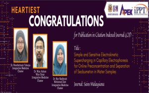 HEARTIEST CONGRATULATIONS -  Dr. Noorfatimah Yahaya - Dr. Wan Adnan Wan Omar - Dr. Nur Nadhirah Mohamad Zain.