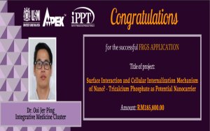 HEARTIEST CONGRATULATIONS - Dr. Ooi Jer Ping - Geran Penyelidikan Fundamental (FRGS)