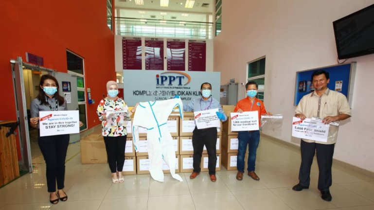 Covid-19: IPPT receives donation of PPE and face shields from Western Digital