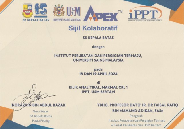 Program STEM Dihatiku Sekolah Kebangsaan Kepala Batas, Pulau Pinang Dan IPPT