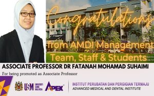 Sekalung Tahniah di atas Kenaikan Pangkat! - Prof Madya Dr. Fatanah binti Mohamad Suhaimi
