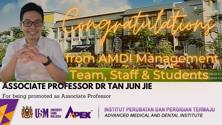 Sekalung Tahniah di atas Kenaikan Pangkat! - Prof Madya Dr. Tan Jun Jie
