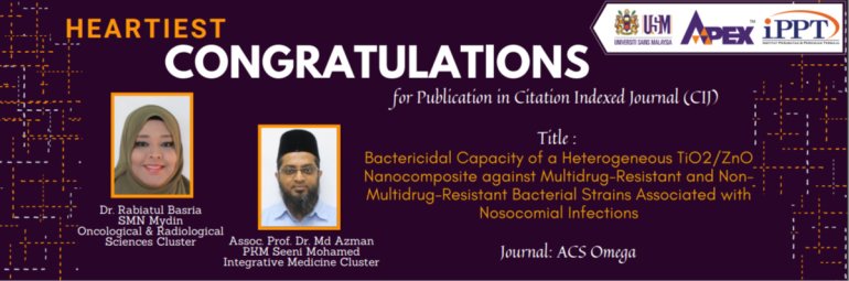 HEARTIEST CONGRATULATIONS - Dr. Rabiatul Basria SMN Mydin - Profesor Madya Dr. Md Azman PKM Seeni Mohamed