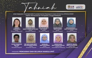 Tahniah Kepada Penyelidik Utama Skim Geran Penyelidikan Fundamental (FRGS) 1/2021