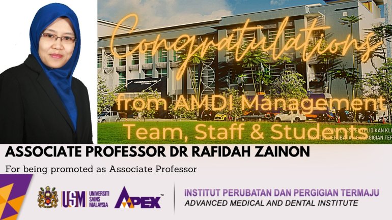 Sekalung Tahniah di atas Kenaikan Pangkat! - Prof Madya Dr. Rafidah binti Zainon