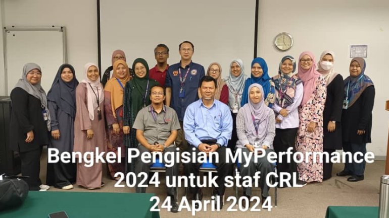 Seksyen Makmal Penyelidikan Berpusat (CRL) Institut Perubatan Dan Pergigian Termaju (IPPT) Menganjurkan Bengkel Myperformance 2024 Untuk Staf CRL