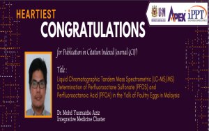 HEARTIEST CONGRATULATIONS - Dr. Mohd Yusmaidie Aziz - Molecules