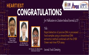 HEARTIEST CONGRATULATIONS -  Profesor Dr. Tang Thean Hock - Dr. Ng Siew Kit - Dr. Citartan a/l Marimuthu