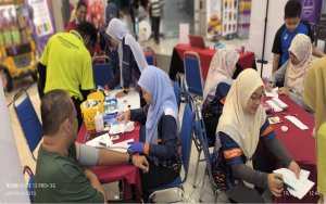 Hampir 150 Pengunjung Mydin Mall Jalan Baru, Bukit Mertajam Mendapatkan Pemeriksaan Kesihatan Percuma