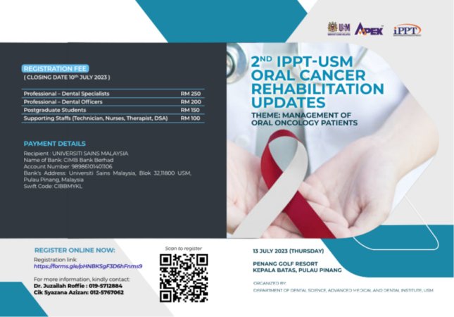 2nd IPPT-USM Oral Cancer Rehabilitation Updates