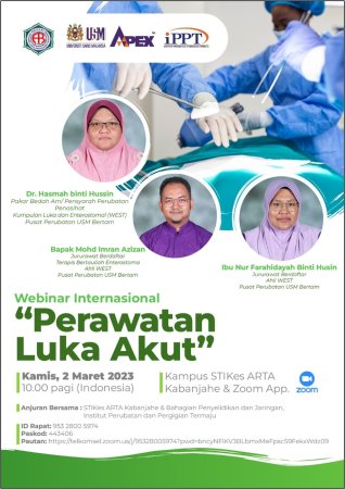 Kumpulan Perawatan Luka Dan Enterostoma (WEST), Pusat Perubatan USM Di Webinar Antarabangsa