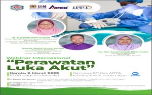 Kumpulan Perawatan Luka Dan Enterostoma (WEST), Pusat Perubatan USM Di Webinar Antarabangsa