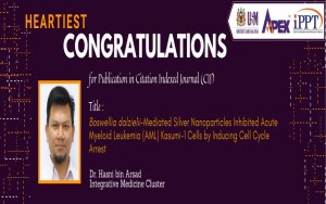 HEARTIEST CONGRATULATIONS - Dr. Hasni Arsad - Bioinorganic Chemistry and Applications