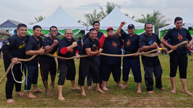 AMDI T.O.W. Team Johan Tarik Tali Pesta Sukan Rakyat Kepala Batas 2023