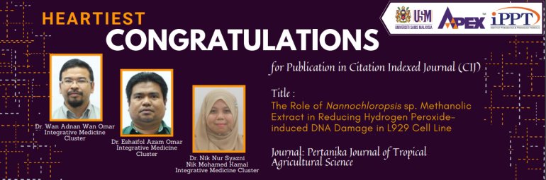 HEARTIEST CONGRATULATIONS -  Dr. Wan Adnan Wan Omar - Dr. Eshaifol Azam Omar - Dr. Nik Nur Syazni Nik Mohamed Kamal.