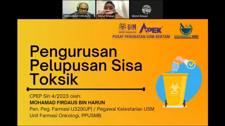 CPEP SIRI 4/2023 : Pengurusan Pelupusan Sisa (TOKSIK)