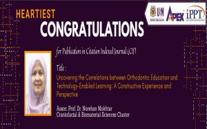 HEARTIEST CONGRATULATIONS - Profesor Madya Dr. Norehan Mokhtar