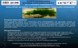 MSc/PhD Opportunity