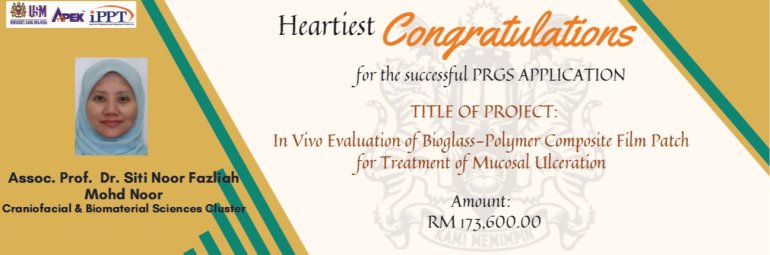 Heartiest Congratulations - Profesor Madya Dr. Siti Noor Fazliah Mohd Noor