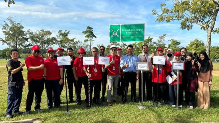 Latihan Kawad Kebakaran Di Bangunan ARC Berjalan Lancar