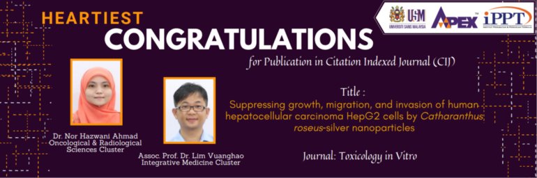 HEARTIEST CONGRATULATIONS - Dr. Nor Hazwani Ahmad - Profesor Madya Dr. Lim Vuanghao