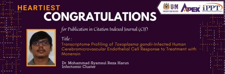 HEARTIEST CONGRATULATIONS - Dr. Mohammad Syamsul Reza Harun
