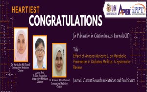 HEARTIEST CONGRATULATIONS - Dr. Nor Adlin Md Yusoff - Profesor Madya Dr. Lim Vuanghao - Dr. Nozlena Abdul Samad.