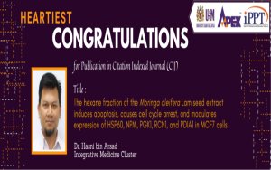 HEARTIEST CONGRATULATIONS -Dr. Hasni Arsad - South African Journal of Botany 
