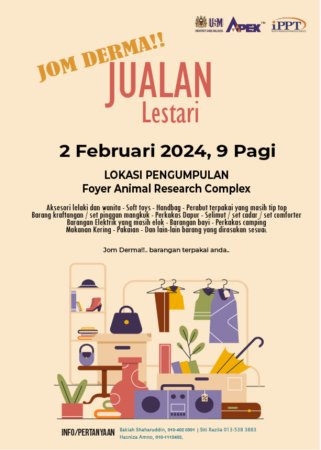 Jualan Lestari Bergerak & Pengumpulan Pakaian “Pre-Loved”