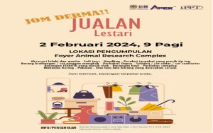 Jualan Lestari Bergerak & Pengumpulan Pakaian “Pre-Loved”