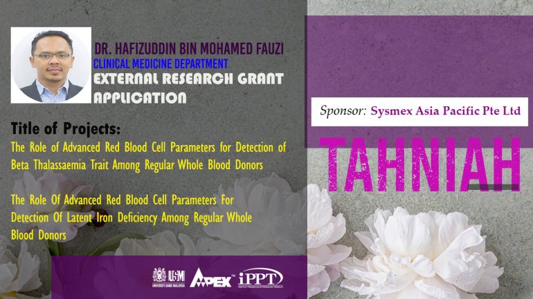 Congratulations For The Successful External Research Grant Application