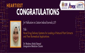 HEARTIEST CONGRATULATIONS - Dr. Nozlena Abdul Samad - International Journal of Nanomedicine