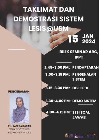 Taklimat Dan Demostrasi Sistem LESIS@USM
