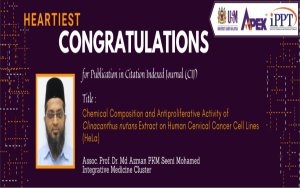HEARTIEST CONGRATULATIONS - Profesor Madya Dr. Md Azman PKM Seeni Mohamed